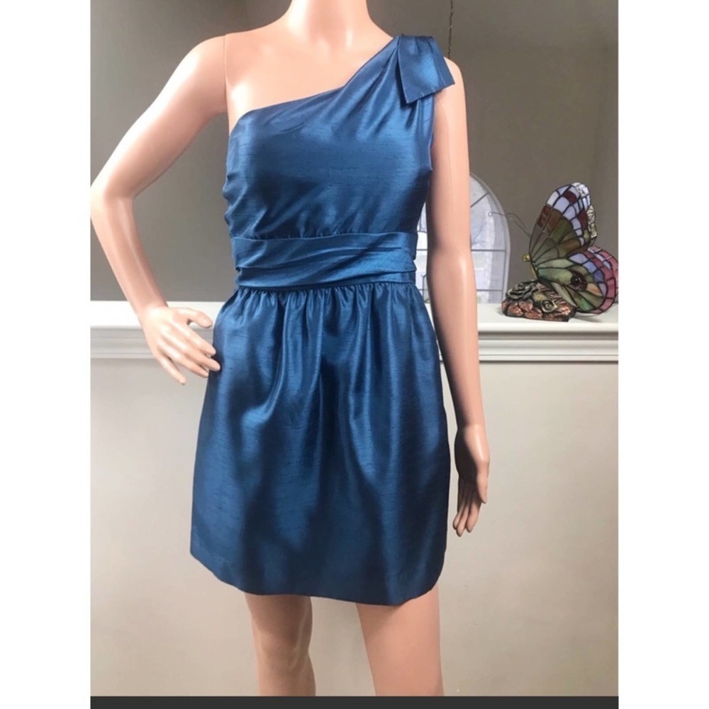 Jenny Yoo, Turquoise One Shoulder formal…    Size 12